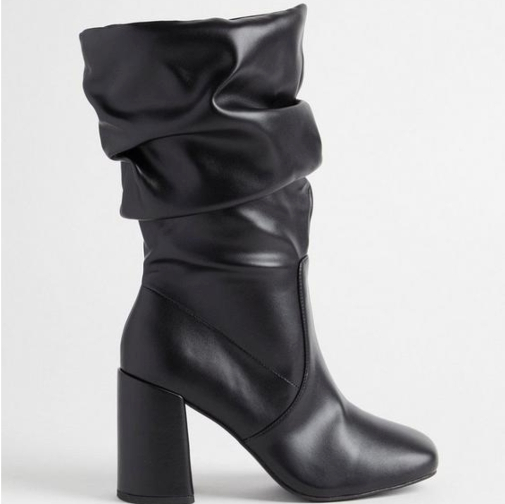 Slouchy Mid Calf Boot (WW) - Picture 2 of 6